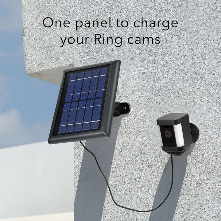 Ring Spotlight Cam Plus (Battery) + Wasserstein Solar Panel Bundle