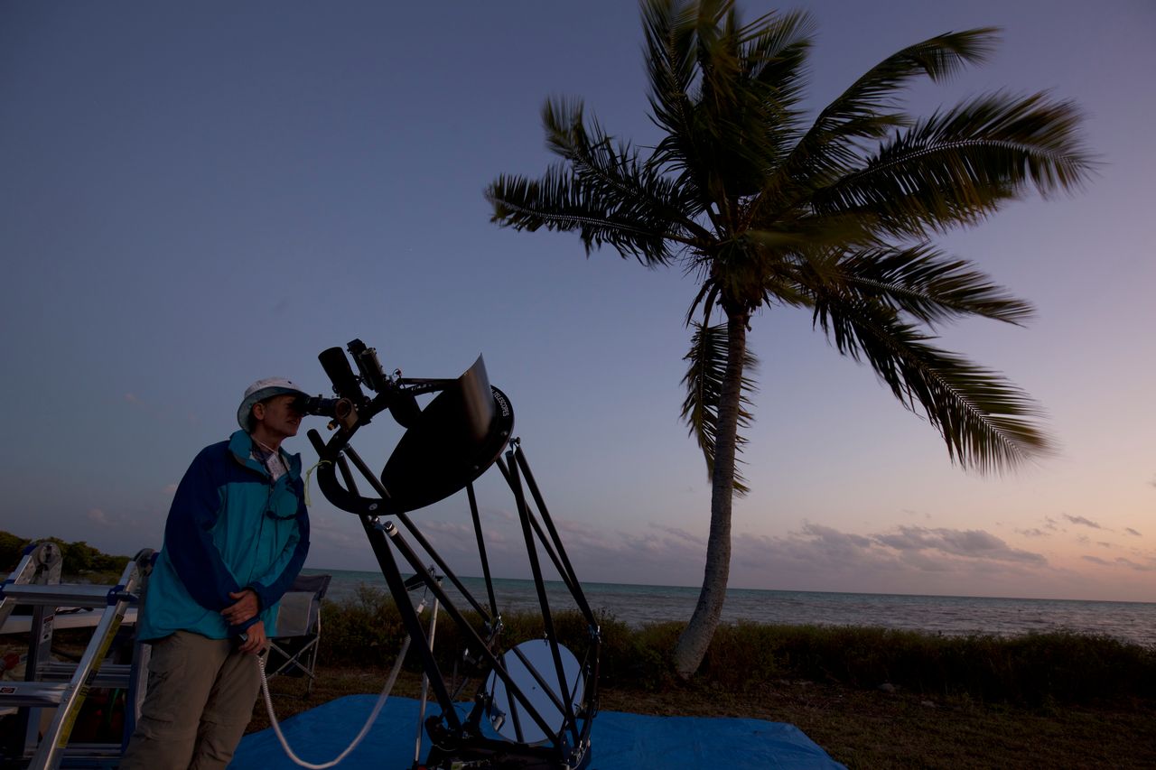 As many as 650 astronomers and astro-imagers from several countries typically gather for the winter star party at Scout Key. Photo: Rob O'Neal
