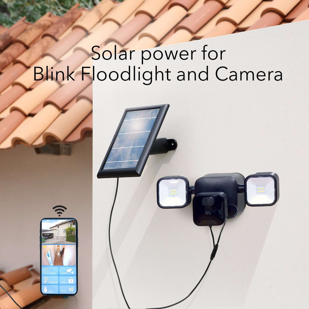 Wasserstein Solar Panel for Blink Floodlight & Outdoor Cam