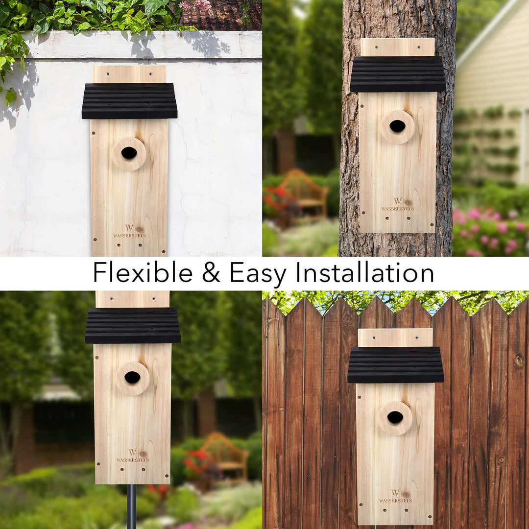 Wasserstein Wooden Birdhouse for Blink Outdoor 3/4 and Ring Stick Up Cam