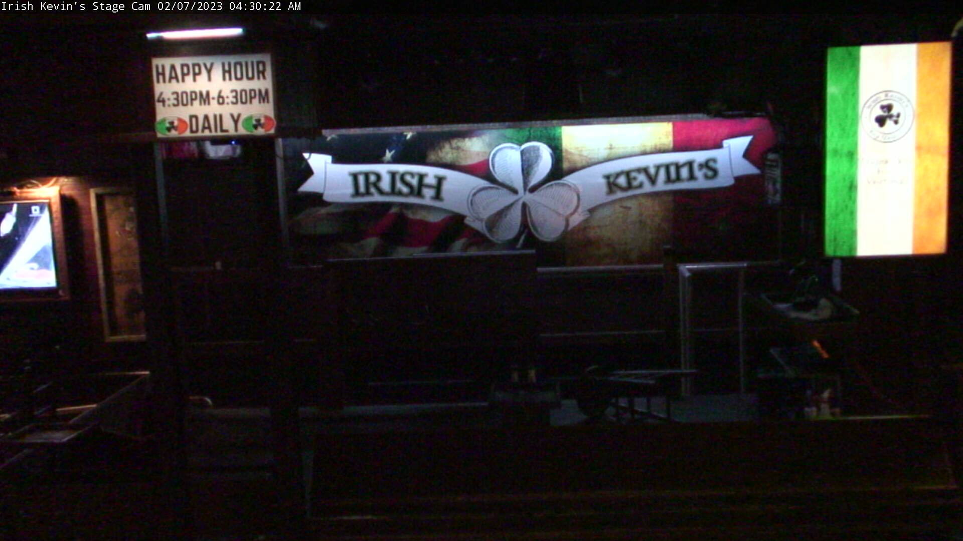 Irish Kevin's: Stage Cam
