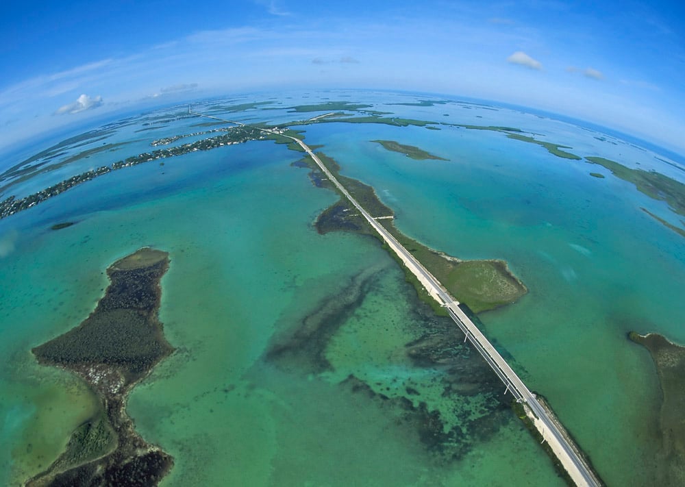 Florida Keys aerial view