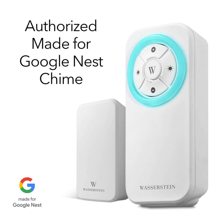 Wasserstein Doorbell Chime for Google Nest Doorbell (Wired & Battery) - Made for Google