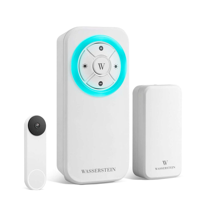 Wasserstein Doorbell Chime for Google Nest Doorbell (Wired & Battery) - Made for Google