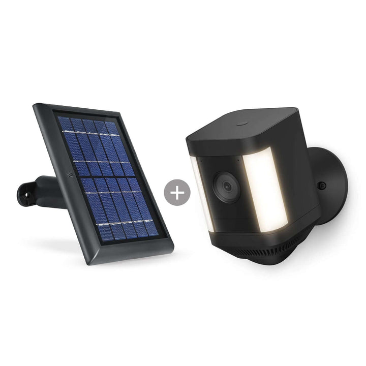 Ring Spotlight Cam Plus (Battery) + Wasserstein Solar Panel Bundle