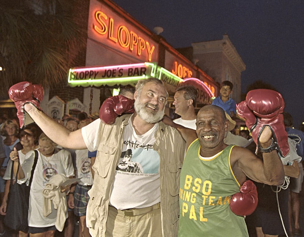 Boxing with Hemingway Look-Alike Key West